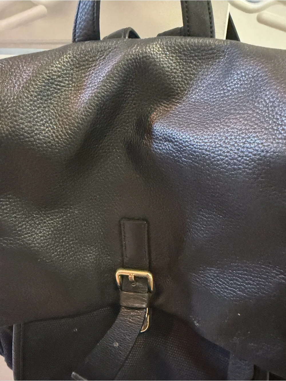 Cole haan  Black canvas Leather Backpack - Sleek Everyday Carry